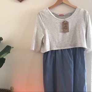 Nursing/Maternity Chambray Dress
